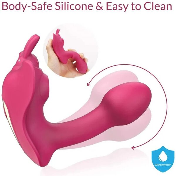 Dual-Action G Spot Vibrator - Clitoralis Stimulator with Flapping